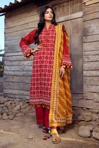 3 Piece Printed Lawn Unstitched Suit CL-42061 A