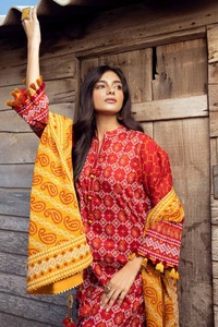 3 Piece Printed Lawn Unstitched Suit CL-42061 A