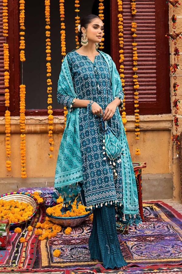 3 Piece Printed Lawn Unstitched Suit CL-42061 B