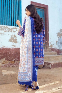 3 Piece Lacquer Printed Lawn Unstitched Suit CL-42062 A