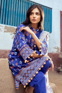 3 Piece Lacquer Printed Lawn Unstitched Suit CL-42062 A