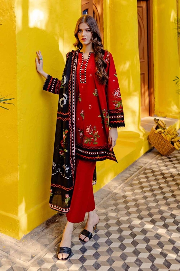 3 Piece Printed Lawn Unstitched Suit CL-42064 B