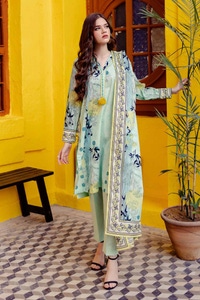 3 Piece Printed Lawn Unstitched Suit CL-42065 A