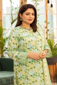 3 Piece Printed Lawn Unstitched Suit CL-42077 B