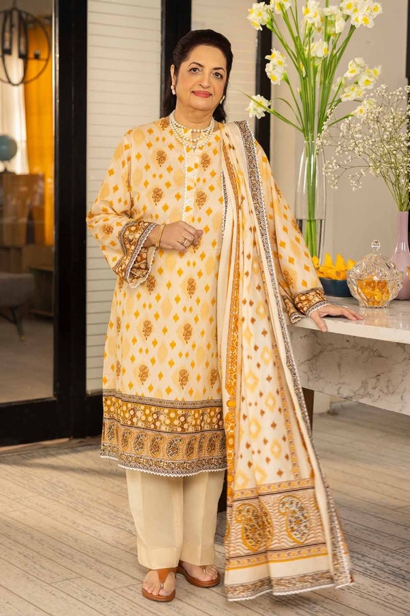 3 Piece Printed Lawn Unstitched Suit CL-42080 B