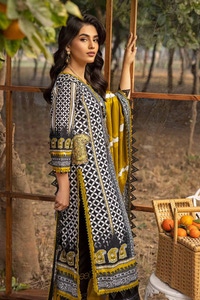 3 Piece Printed Embroidered Lawn Unstitched Suit CL-42089