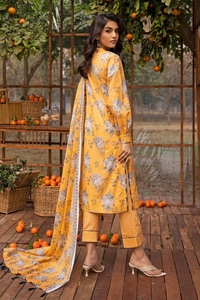 3 Piece Printed Embroidered Lawn Unstitched Suit CL-42090