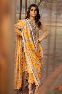 3 Piece Printed Embroidered Lawn Unstitched Suit CL-42090