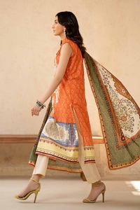 3 Piece Printed Embroidered Lawn Unstitched Suit CL-42092