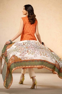 3 Piece Printed Embroidered Lawn Unstitched Suit CL-42092