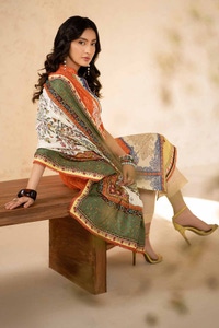 3 Piece Printed Embroidered Lawn Unstitched Suit CL-42092
