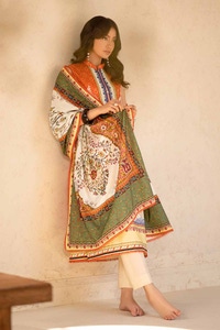 3 Piece Printed Embroidered Lawn Unstitched Suit CL-42092