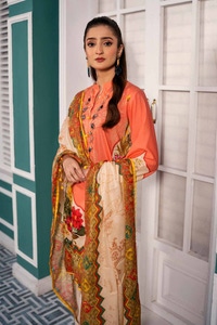 3 Piece Printed Lawn Unstitched Suit CL-42098