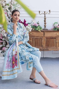 3 Piece Printed Lawn Unstitched Suit CL-42100 B