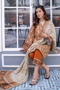 3 Piece Printed Lawn Unstitched Suit CL-42132 A