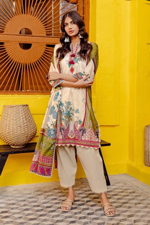 3 Piece Printed Lawn Unstitched Suit CL-42137