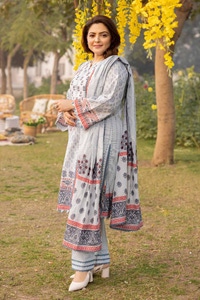 3 Piece Printed Lawn Unstitched Suit CL-42138 A
