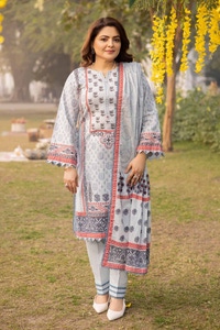 3 Piece Printed Lawn Unstitched Suit CL-42138 A