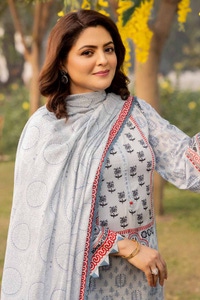 3 Piece Printed Lawn Unstitched Suit CL-42138 A