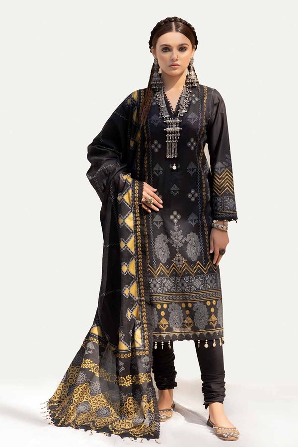3 Piece Unstitched Printed Lawn Suit CL-42140