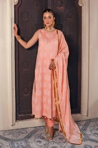 3 Piece Foam and Gold Printed Lawn Unstitched Suit CL-42168 B