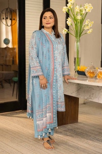 3 Piece Printed Lawn Unstitched Suit CL-42194 A