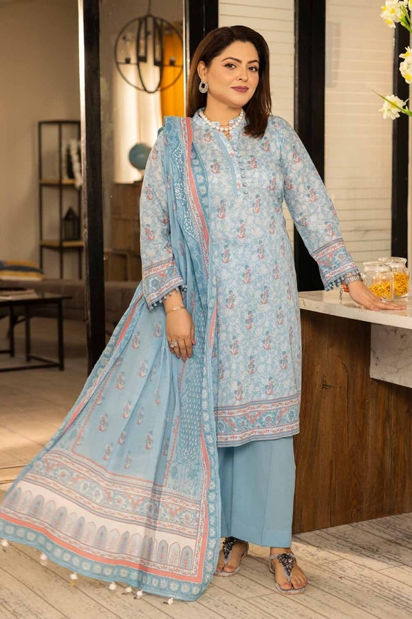 3 Piece Printed Lawn Unstitched Suit CL-42194 A