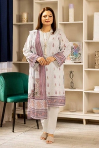 3 Piece Printed Lawn Unstitched Suit CL-42196 A