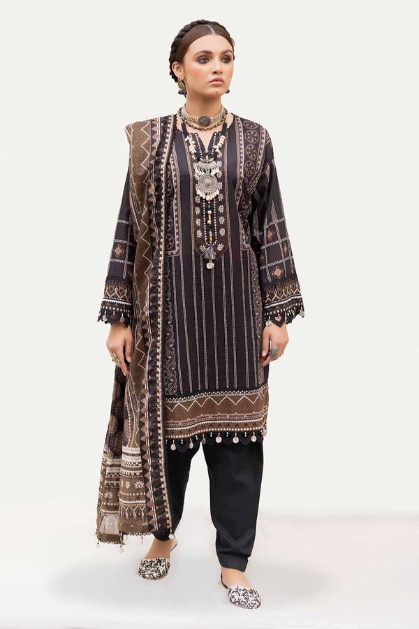 3 Piece Unstitched Printed Lawn Suit CL-42214