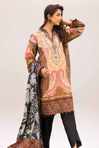 3 Piece Unstitched Printed Lawn Suit CL-42233