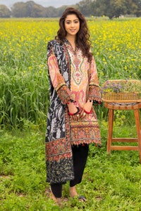 3 Piece Unstitched Printed Lawn Suit CL-42233