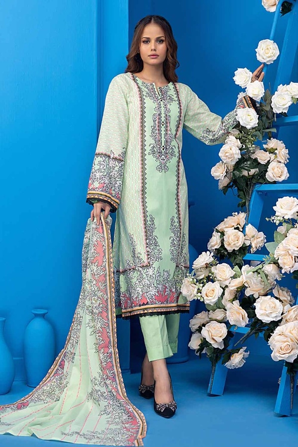 3 Piece Unstitched Printed Lawn Suit CLP-32243 A