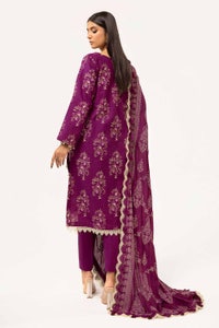 3 Piece Unstitched Printed Khaddar Suit with Embroidered Twill Cotton Linen Dupatta CV-42010