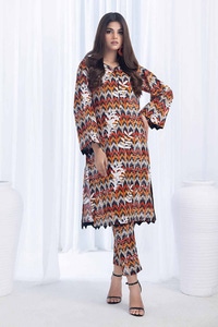 2 Piece Printed Khaddar Unstitched Suit CWT-32010