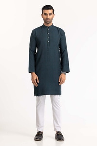 Deep Teal Basic Kurta KR-STY24-005