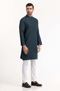 Deep Teal Basic Kurta KR-STY24-005