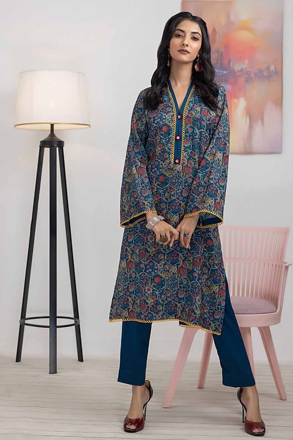 Printed Dhanak Unstitched Shirt WNSS-32006