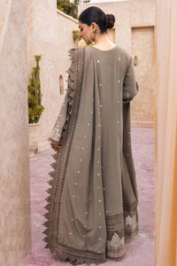 3 Piece Embroidered Karandi Unstitched Suit with Embroidered Karandi Dupatta AY-32025