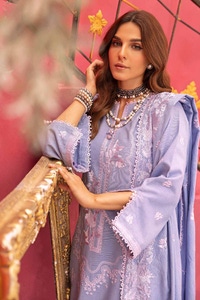 3 Piece Embroidered Linen Unstitched Suit with Embroidered Linen Dupatta RC-32007