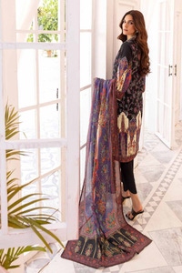 3 Piece Digital Printed Khaddar Unstitched Suit with Cotton Net Dupatta CN-32029