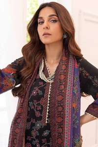 3 Piece Digital Printed Khaddar Unstitched Suit with Cotton Net Dupatta CN-32029