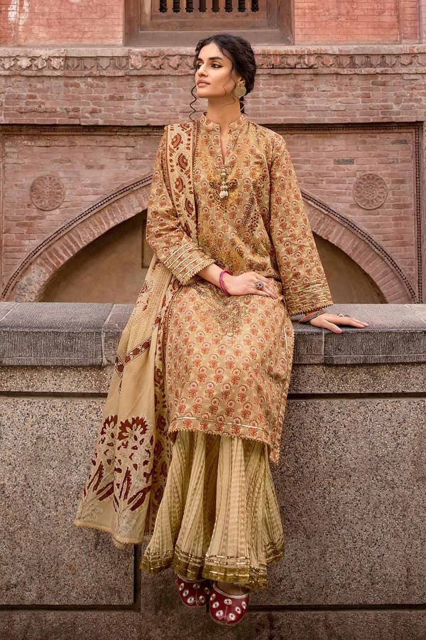 3 Piece Lawn Unstitched Foil Printed Suit CL-32445 A