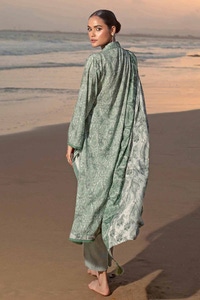 3 Piece Printed Linen Unstitched Suit LT-32021 B