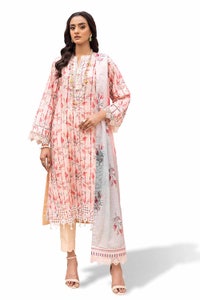 3 Piece Unstitched Sichiffli Embroidered Lawn Suit with Printed Lawn Dupatta CL-42109