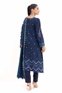 3 Piece Unstitched Printed Dhanak Suit DH-42003