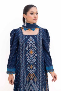 3 Piece Unstitched Printed Dhanak Suit DH-42003