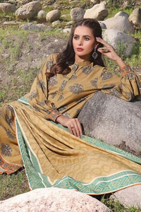 3 Piece Printed Karandi Unstitched Suit AY-32030