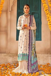 3 Piece Embroidered Unstitched Jacquard Shirt with Digital Printed Jacquard Dupatta and Inner FE-32036