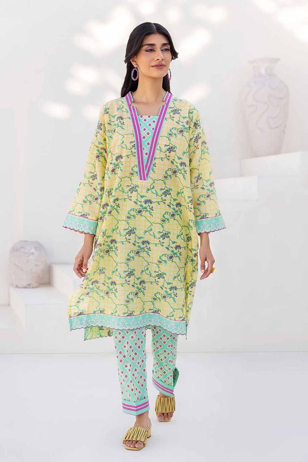 2 Piece Printed Cambric Unstitched Suit TCN-32006