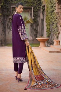 3 Piece Embroidered Khaddar Unstitched Suit with Digital Printed Pashmina Shawl AP-32049